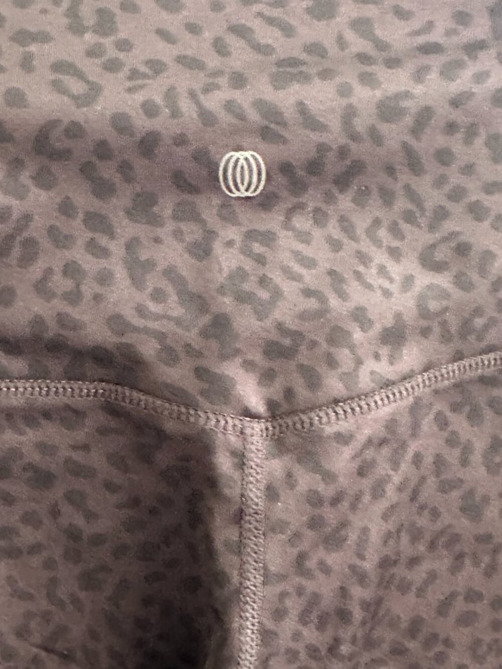 Balance Collection Leopard Print Leggings | High Waisted Burgundy | Size Small - Picture 4 of 6